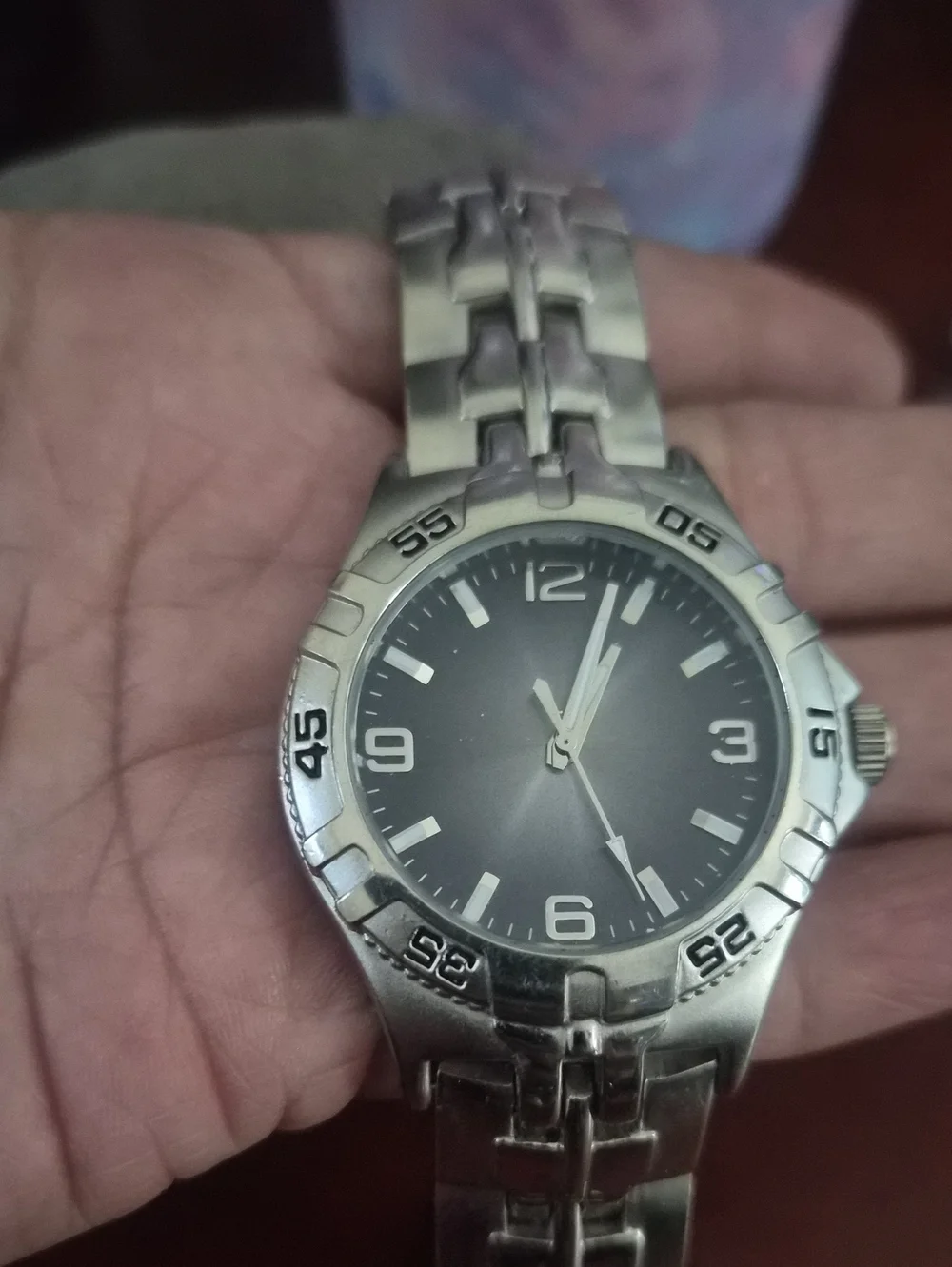 Men's Silver Metal Analog Watch - Sleek Silver Dial
